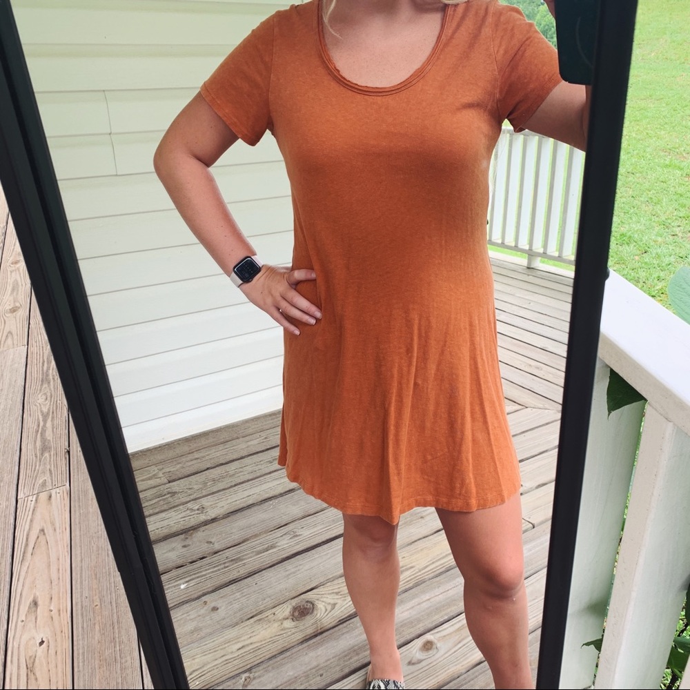 Orange Tshirt Dress